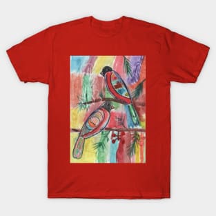 Rainbow Bullfinches T-Shirt